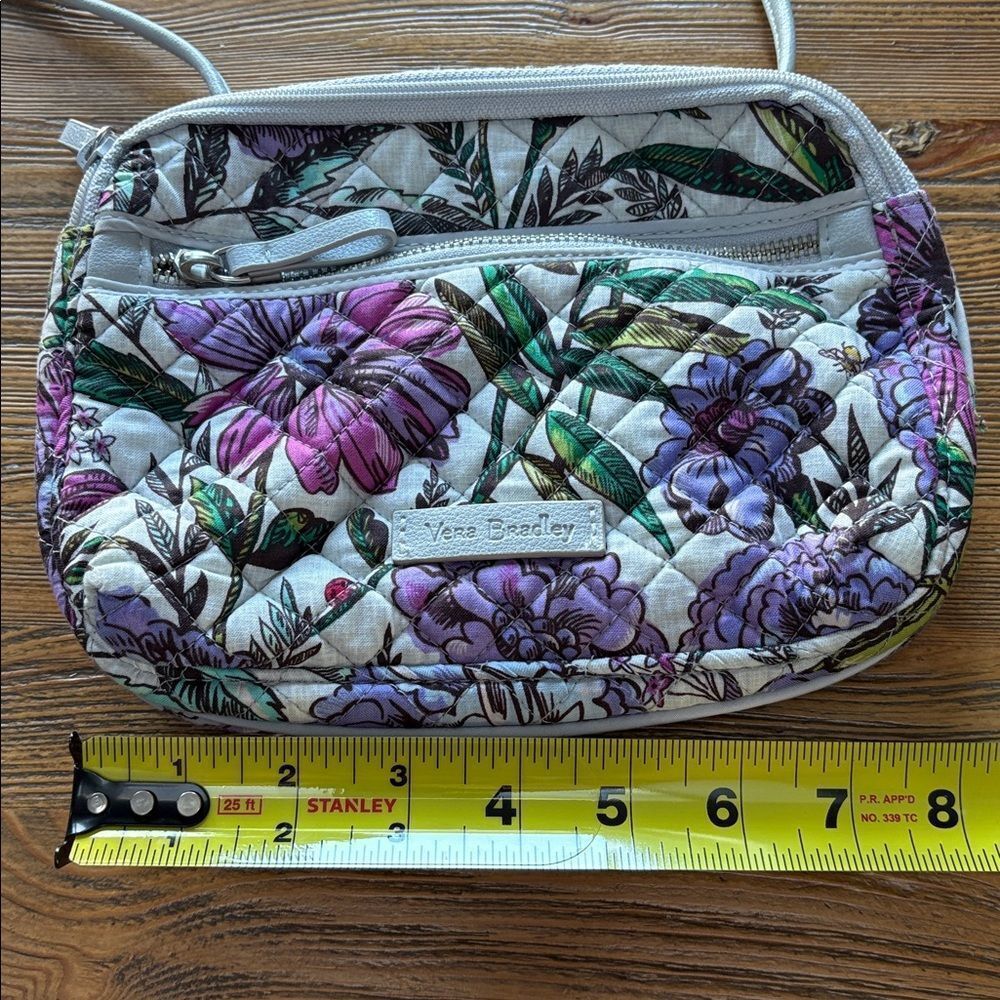 Vera Bradley Floral Crossbody Bag - Purple and Green - Picture 10 of 10